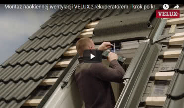 Montaż naokiennej wentylacji VELUX z rekuperatorem